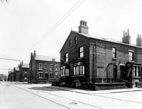 Stoney Rock Lane showing side streets - St. Agnes Mount, St. Agnes Terrace, Fraser Road and others