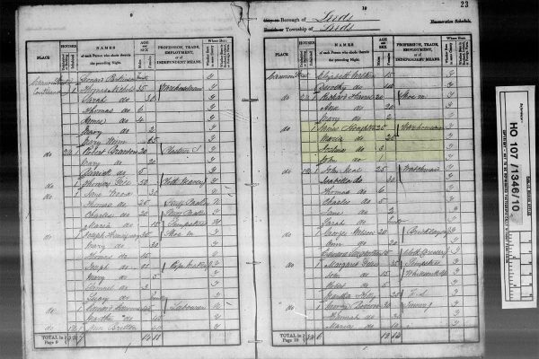 James Houghton 1841 Census