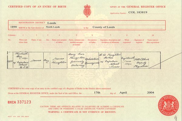 james houghton 1890 birth