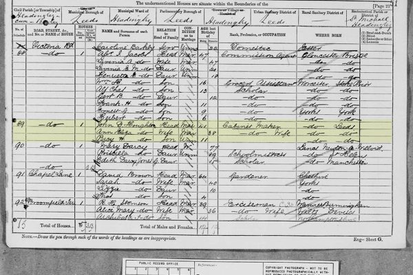 John Denton 1881 Census