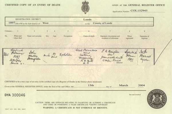 john denton houghton death